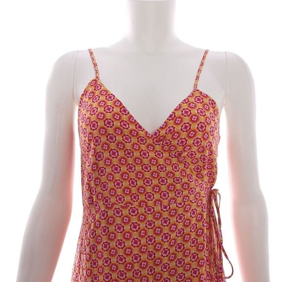 L Space Junie Patterned High-Low Wrap Dress Womens Size M - Picture 7 of 11